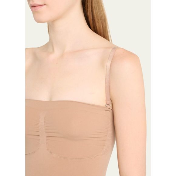 SKIMS Seamless Sculpt Strapless Thong Bodysuit Sz S Sienna Retail $70 - Picture 4 of 8